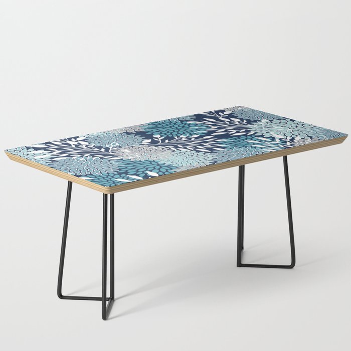 Garden Florals, Navy, Blue, Teal Coffee Table Gallery Image 1