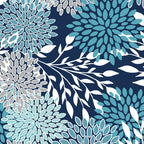 Garden Florals, Navy, Blue, Teal Coffee Mug Gallery Image 2