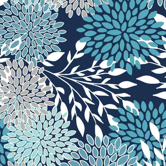 Garden Florals, Navy, Blue, Teal Coffee Mug Gallery Image 2