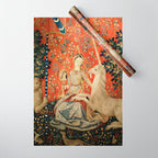 Lady and The Unicorn Sight Wrapping Paper Gallery Image 1