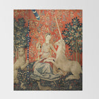 Lady and The Unicorn Sight Throw Blanket Gallery Image 2