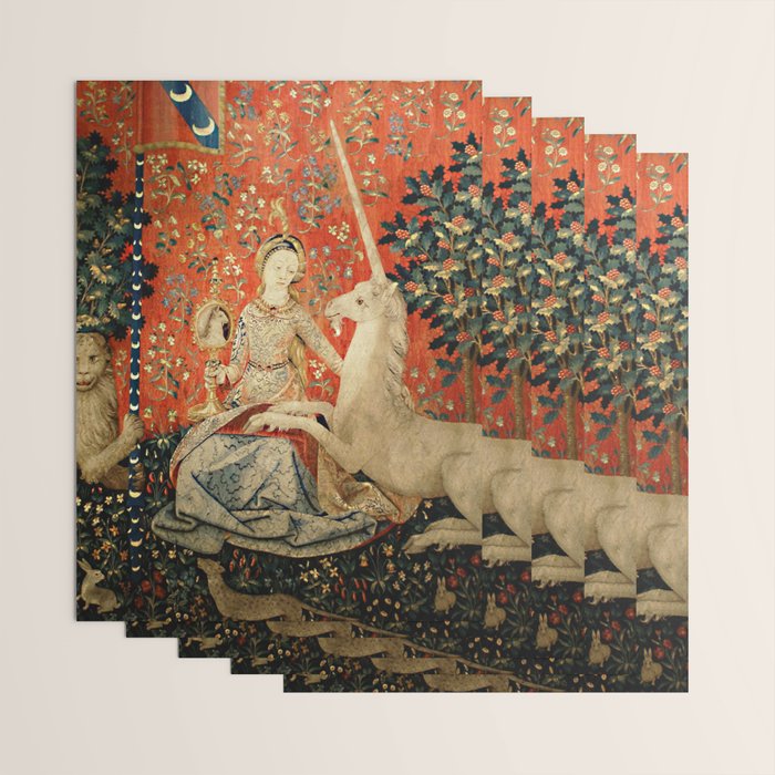 Lady and The Unicorn Sight Wrapping Paper Gallery Image 3