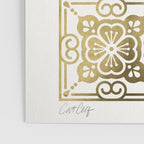 Talavera Mexican Tile - Gold Palette Poster Gallery Image 3