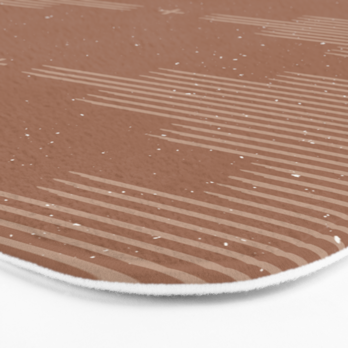 Southwestern Minimalist - Camel Brown Bath Mat Gallery Image 3