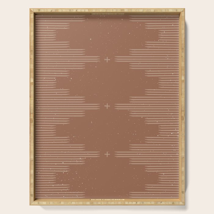 Southwestern Minimalist - Camel Brown Serving Tray Gallery Image 1