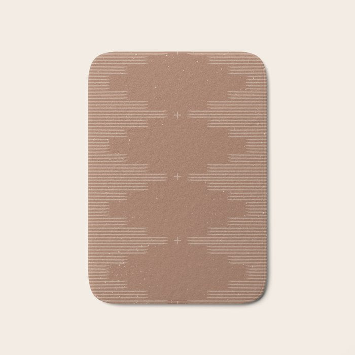 Southwestern Minimalist - Camel Brown Bath Mat Gallery Image 1