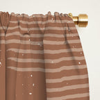 Southwestern Minimalist - Camel Brown Window Curtain Gallery Image 2