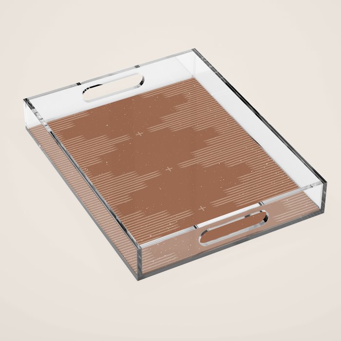 Southwestern Minimalist - Camel Brown Acrylic Tray Gallery Image 1