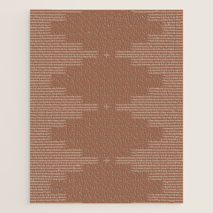 Southwestern Minimalist - Camel Brown Jigsaw Puzzle