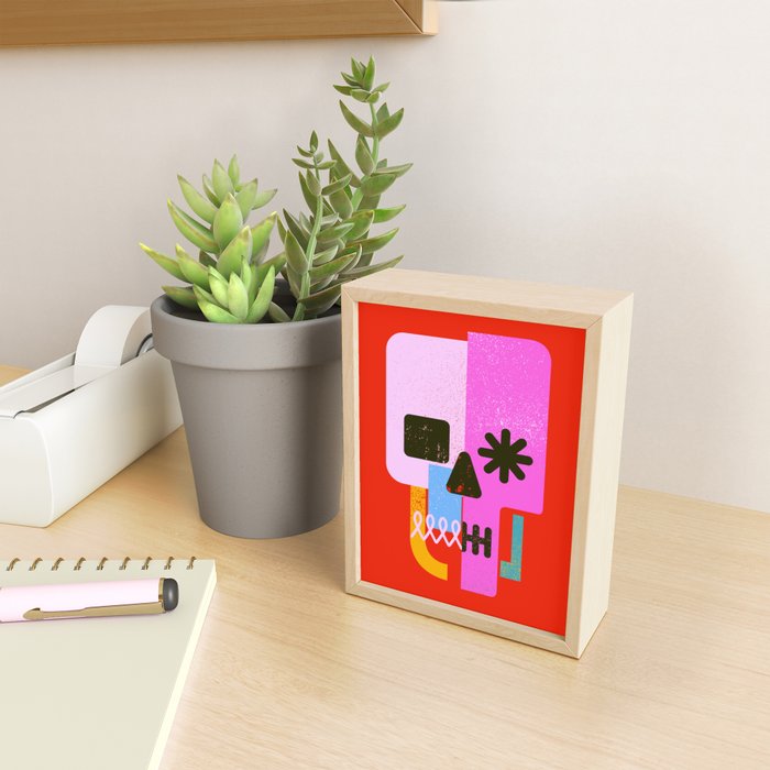 Encrypted Skull Mini Art Print Gallery Image 2