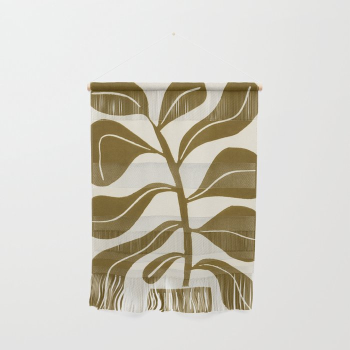 Linocut Houseplant #2 Wall Hanging Gallery Image 1