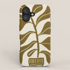 Linocut Houseplant #2 iPhone Case Gallery Image 1