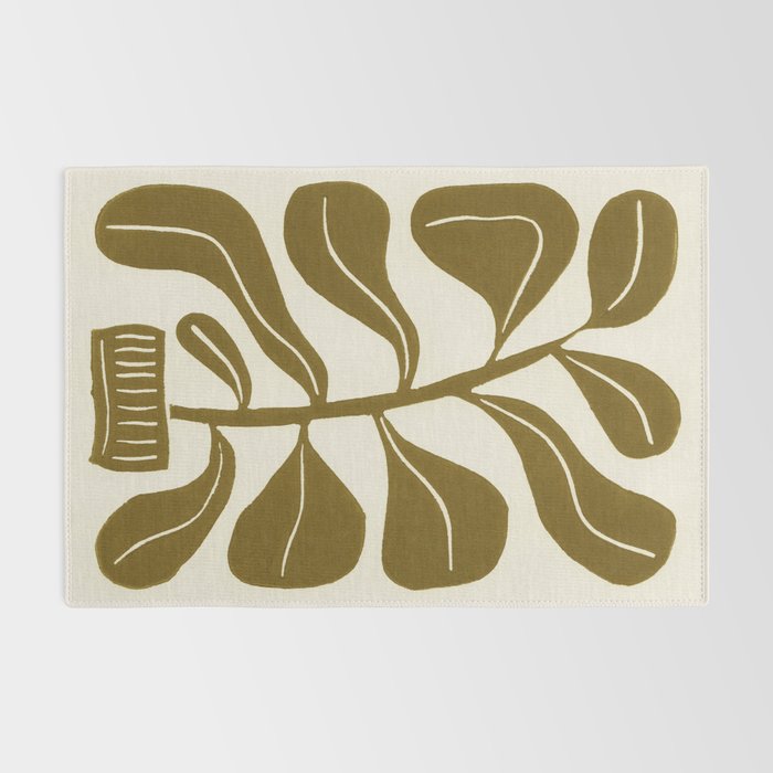 Linocut Houseplant #2 Rug Gallery Image 2