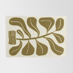 Linocut Houseplant #2 Rug Gallery Image 2