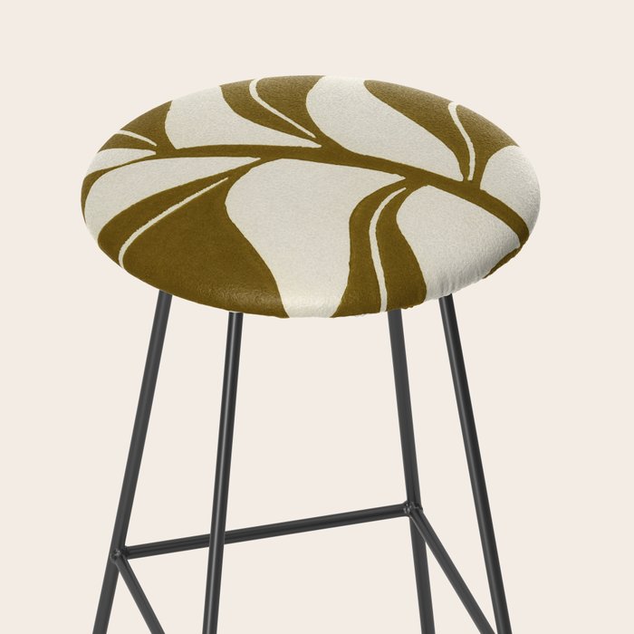 Linocut Houseplant #2 Stool Gallery Image 2