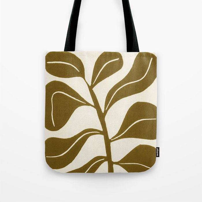 Linocut Houseplant #2 Tote Bag Gallery Image 1