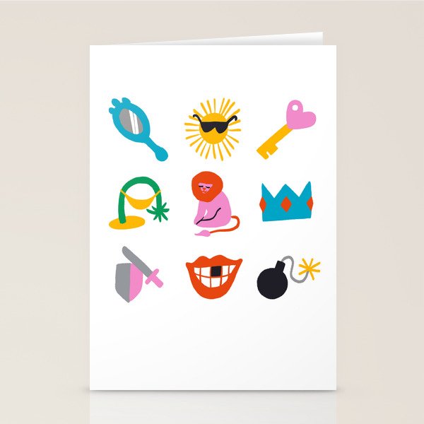 Leo Emoji Stationery Card Gallery Image 2