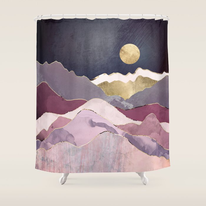 Raspberry Dream Shower Curtain Gallery Image 1