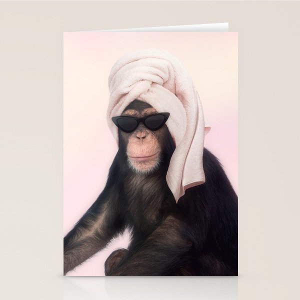 Chimpanzee Stationery Card Gallery Image 1