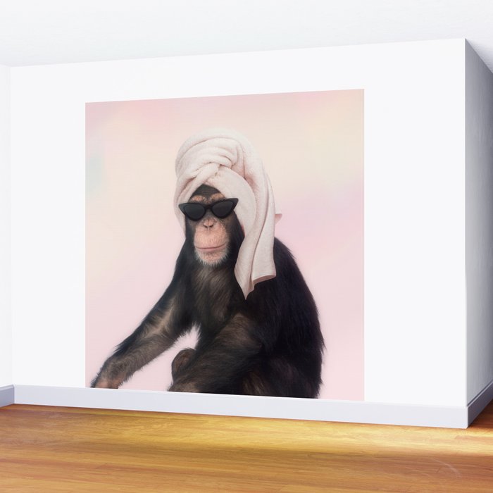 Chimpanzee Wall Mural Gallery Image 2