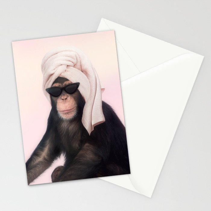 Chimpanzee Stationery Card Gallery Image 2