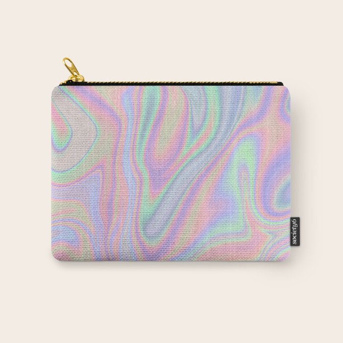 Liquid Colorful Abstract Rainbow Paint Carry All Pouch Gallery Image 1