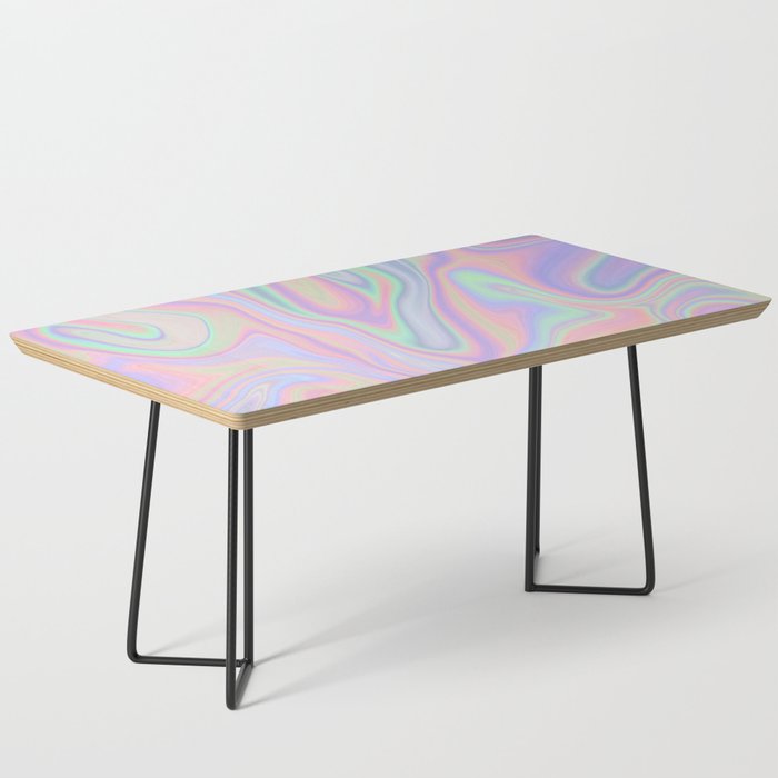 Liquid Colorful Abstract Rainbow Paint Coffee Table Gallery Image 1