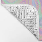 Liquid Colorful Abstract Rainbow Paint Bath Mat Gallery Image 2