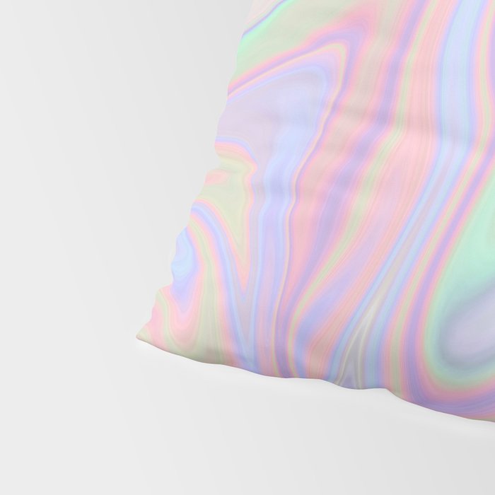 Liquid Colorful Abstract Rainbow Paint Pillow Sham Gallery Image 4