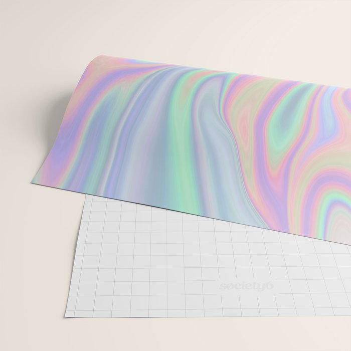 Liquid Colorful Abstract Rainbow Paint Wrapping Paper Gallery Image 2