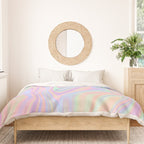Liquid Colorful Abstract Rainbow Paint Duvet Cover Gallery Image 3