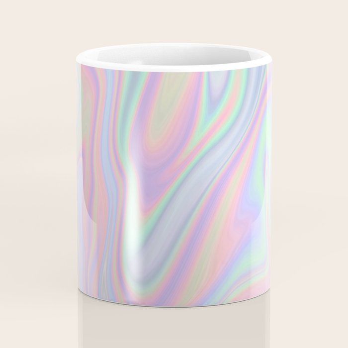 Liquid Colorful Abstract Rainbow Paint Coffee Mug Gallery Image 4