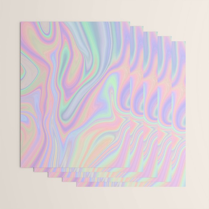 Liquid Colorful Abstract Rainbow Paint Wrapping Paper Gallery Image 3