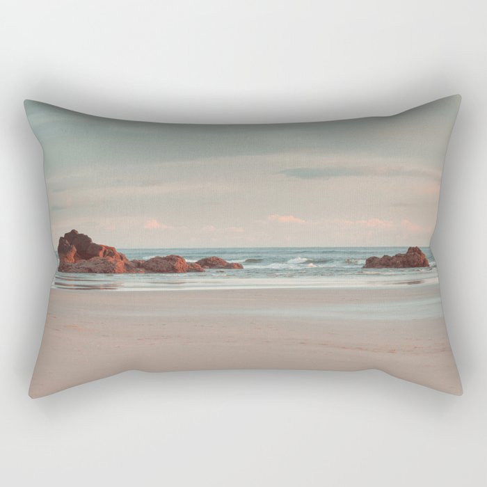 Oregon Sunrise - Cannon Beach Landscape Photography Rectangular Pillow Gallery Image 1