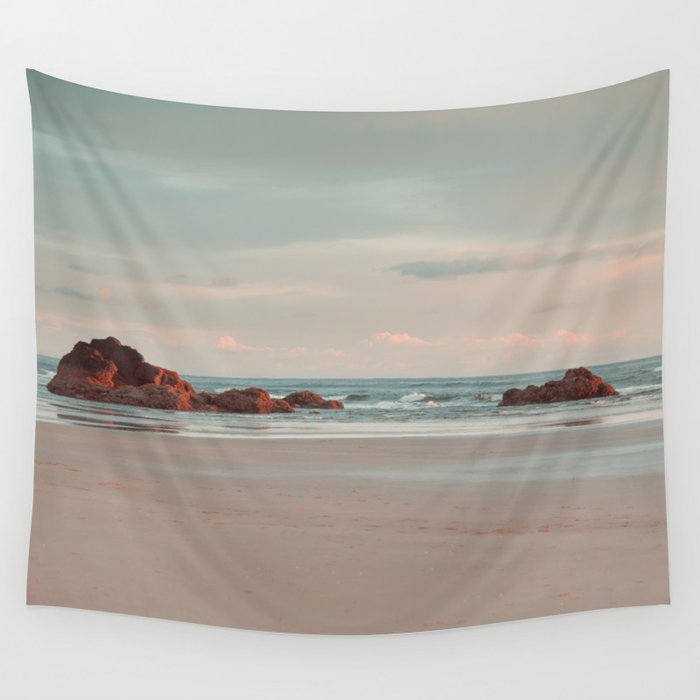 Oregon Sunrise - Cannon Beach Landscape Photography Wall Tapestry Gallery Image 4