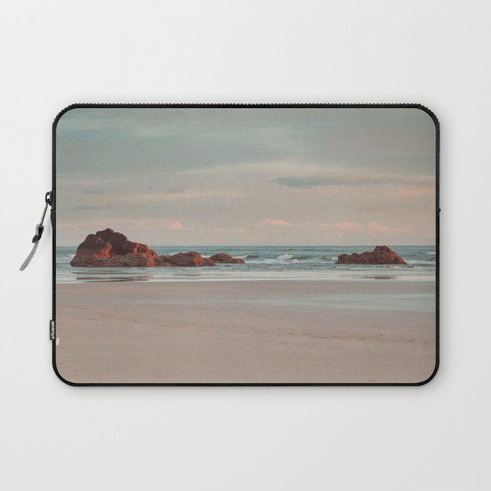 Oregon Sunrise - Cannon Beach Landscape Photography Laptop Sleeve Gallery Image 1