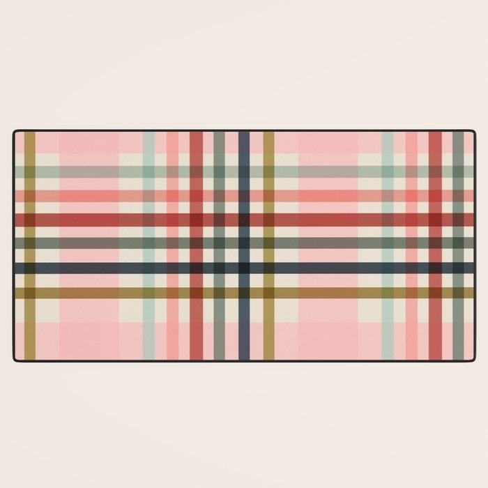 Modern Pastel Grid B Desk Mat Gallery Image 3