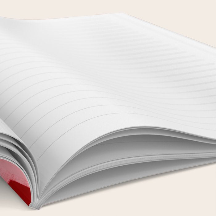 Retro 70s Pink Liquid Swirl on Dahlia Red Notebook Gallery Image 2