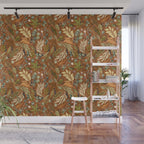 Autumn leafy wild forest B Wall Mural Gallery Image 1