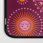 Retro Sun Faces - Pink and Magenta Laptop Sleeve Gallery Image 3
