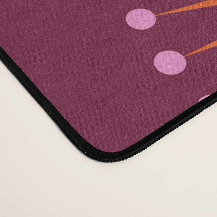 Retro Sun Faces - Pink and Magenta Desk Mat Gallery Image 4