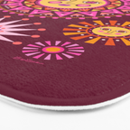 Retro Sun Faces - Pink and Magenta Bath Mat Gallery Image 3