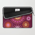 Retro Sun Faces - Pink and Magenta Laptop Sleeve Gallery Image 2
