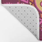 Retro Sun Faces - Pink and Magenta Bath Mat Gallery Image 2