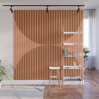 Abstraction Shapes 17 in Terracotta Shades (Moon Phase Abstract)  Wall Mural Gallery Image 1