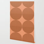 Abstraction Shapes 17 in Terracotta Shades (Moon Phase Abstract)  Wallpaper Gallery Image 2