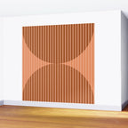 Abstraction Shapes 17 in Terracotta Shades (Moon Phase Abstract)  Wall Mural Gallery Image 2