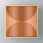 Abstraction Shapes 17 in Terracotta Shades (Moon Phase Abstract)  Mini Art Print Gallery Image 1