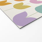Spring Tulips X Rainbow Mid Century Flowers Welcome Mat Gallery Image 2