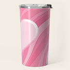 Trippy Heart Pink Retro Pop Abstract Plastic Print Pattern Travel Mug Gallery Image 2